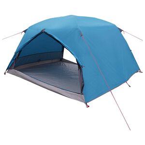 vidaXL Barraca para Caminhadas 4 pessoa Azul