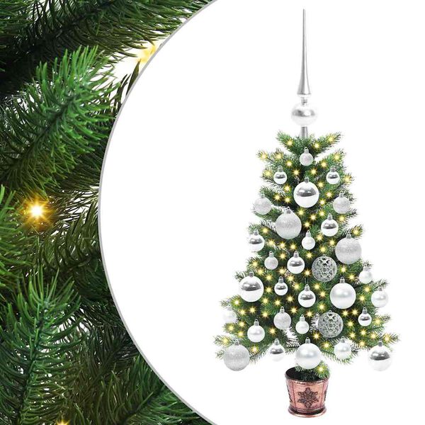 vidaXL &Aacute;rvore de Natal com 150 LEDs com suporte Verde 65 cm PE