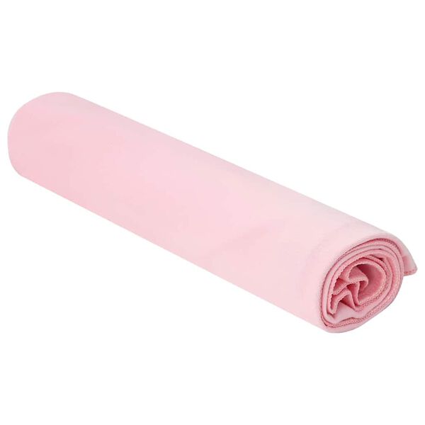 vidaXL Toalhas Esportivas 2 pcs Rosa 100 x 50 cm Poli&eacute;ster e poliamida