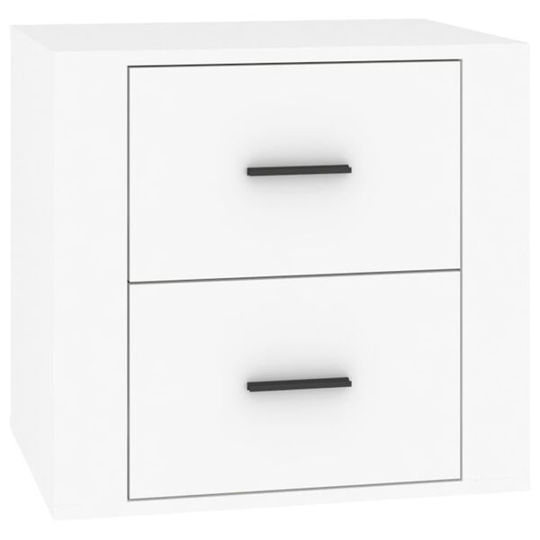vidaXL Mesa de cabeceira 50x39x47 cm branco