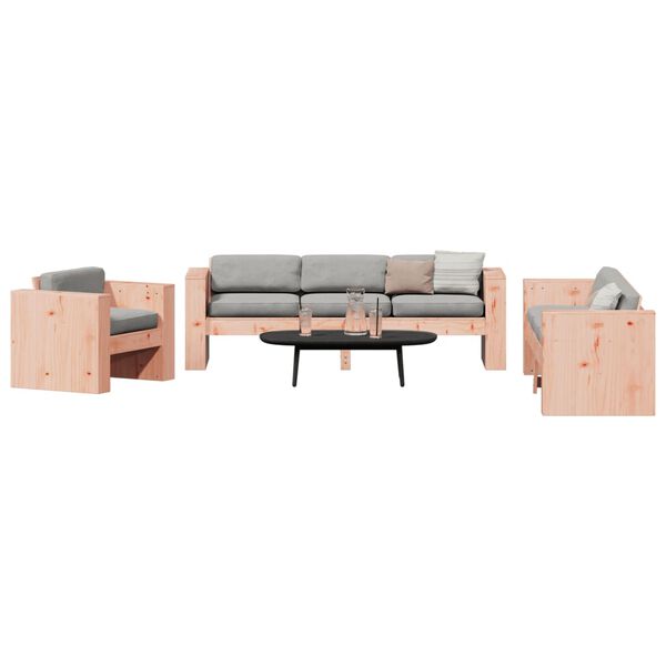 vidaXL 2 pcs conjunto lounge de jardim madeira de douglas maci&ccedil;a