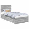 vidaXL Estrutura da Cama Cinza Sonoma 90 x 200 cm Derivados de Madeira