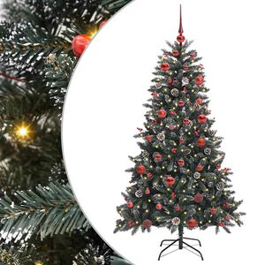 vidaXL &Aacute;rvore de Natal Artificial Verde 150 cm PVC, Pl&aacute;stico e A&ccedil;o