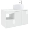 vidaXL Conjunto de M&oacute;veis para Banheiro 2 unid. Branco Brilhante