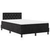 vidaXL Cama Box Spring LED com colch&atilde;o Preto 120 x 200 cm Veludo