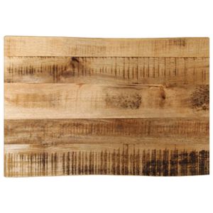 vidaXL Tampo de mesa c/ borda viva 50x40x2,5cm mangueira &aacute;spera maci&ccedil;a