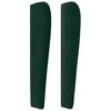 vidaXL Cabeceira cama c/ abas veludo 103x23x118/128 cm verde-escuro