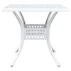 vidaXL Conjunto de Mesa de Jardim 3 pcs Branco Alum&iacute;nio Fundido