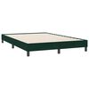 vidaXL Cama com molas/colch&atilde;o 160x220 cm veludo verde-escuro