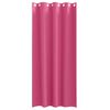 vidaXL Cortinas Blackout com Argolas 2 pcs Rosa Brilhante 260 x 140 cm