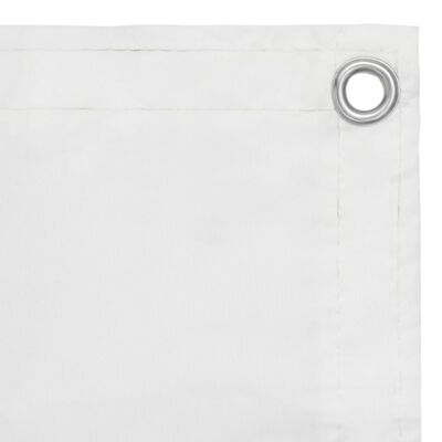 vidaXL Tela de varanda 120x500 cm tecido Oxford branco