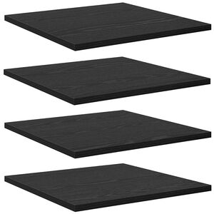 vidaXL Estante de Prateleira 3 n&iacute;veis 4 unid. 40 x 40 x 1,5 cm Preto