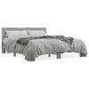 vidaXL Estrutura de cama 150x200 cm derivados madeira/metal