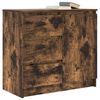 vidaXL Aparador c/ gaveta derivados de madeira carvalho fumado