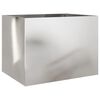 vidaXL Vaso/floreira 62x47x46 cm a&ccedil;o inoxid&aacute;vel prateado