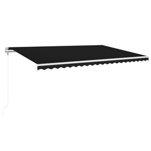 vidaXL Toldo retr&aacute;til autom&aacute;tico 500x350 cm antracite