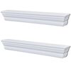 vidaXL Prateleiras de parede Aaliyah 2 pcs branco