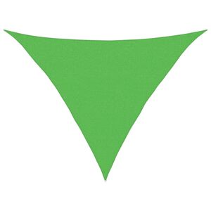 vidaXL Para-sol estilo vela 160 g/m&sup2; 2,5x2,5x3,5 m PEAD verde-claro