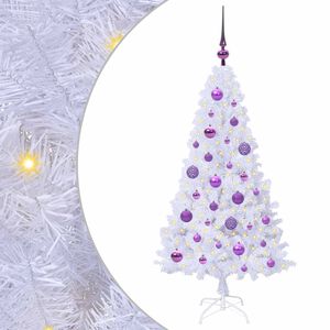 vidaXL &Aacute;rvore de Natal Artificial com 150 LEDs Branco 120 cm PVC e A&ccedil;o