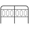 vidaXL Cabeceira de substitui&ccedil;&atilde;o 150 cm metal preto