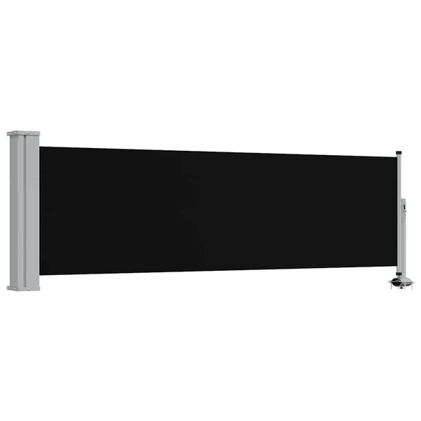 vidaXL Toldo lateral retr&aacute;til para p&aacute;tio 80x300 cm preto