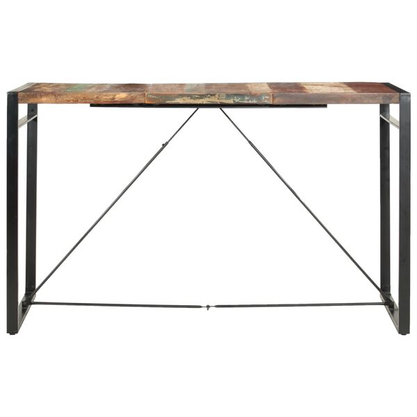 vidaXL Mesa de bar 180x90x110 cm madeira recuperada maci&ccedil;a
