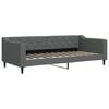 vidaXL Sof&aacute;-cama 90x200 cm tecido cinzento-escuro