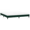 vidaXL Estrutura de cama sem colch&atilde;o 200x210 cm veludo verde-escuro