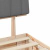 vidaXL Estrutura de Cama com Cabeceira Estofada Cinzento-claro
