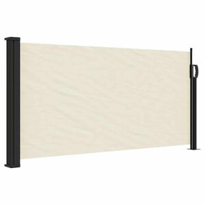 vidaXL Toldo lateral retr&aacute;til 100x500 cm cor creme
