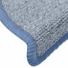 vidaXL Tapetes de escada 15 pe&ccedil;as 65x24x4 cm cinza claro e azul semicircular grande