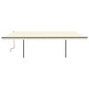 vidaXL Toldo retr&aacute;til manual com postes 6x3 m cor creme