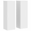 vidaXL Suportes p/ plantas 2 pcs 25x25x80 cm derivados madeira branco
