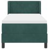vidaXL Cama Box com colch&atilde;o Verde Escuro 200 x 80 cm Poli&eacute;ster