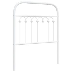 vidaXL Cabeceira de substitui&ccedil;&atilde;o 75 cm metal branco