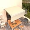 vidaXL Toldo retr&aacute;til manual com estore 3,5x2,5 m cor creme