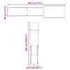 vidaXL Conjunto de brincar para exterior madeira de pinho impregnada