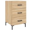 vidaXL Mesa de cabeceira 40x40x66 cm derivados madeira carvalho sonoma