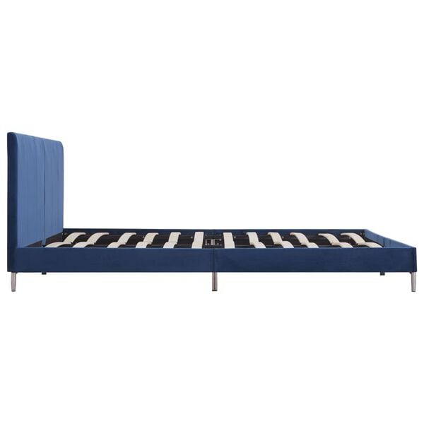 vidaXL Estrutura de cama 180x200 cm tecido azul