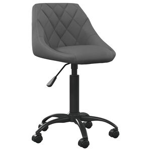vidaXL Cadeira de jantar veludo cinzento-escuro