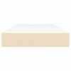 vidaXL Colch&atilde;o de molas ensacadas 90x200x20 cm tecido cor creme