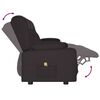 vidaXL Poltrona massagens 3 lug. reclin&aacute;vel sup. copo couro art. preto