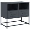 vidaXL M&oacute;vel de TV 68x39x60,5 cm a&ccedil;o antracite