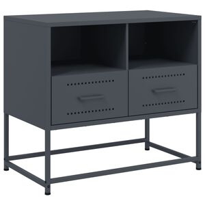 vidaXL M&oacute;vel de TV 68x39x60,5 cm a&ccedil;o antracite