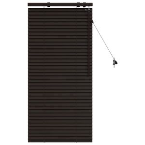 vidaXL Cortina Veneziana Marrom Escuro 60 x 130 cm 35 mm