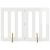 vidaXL Cerca dobr&aacute;vel para pets 2 pcs Branco Alto Brilho