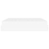 vidaXL Estrutura de cama com colch&atilde;o com colch&atilde;o 2 pcs Branco PVC