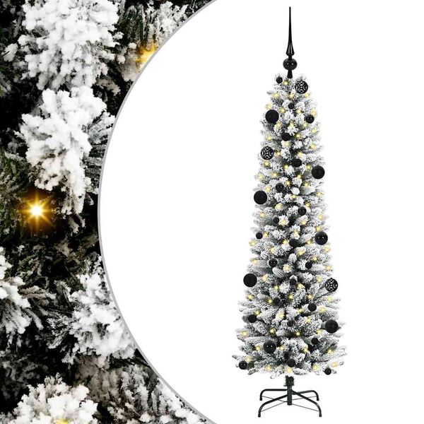 vidaXL &Aacute;rvore de Natal Artificial Branco 150 cm PVC, Metal e Pl&aacute;stico