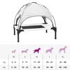 vidaXL Cama para Cachorro Manual Cinza Prata 76 x 62 x 70,5 cm A&ccedil;o
