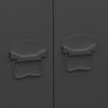 vidaXL Roupeiro industrial 90x50x180 cm metal preto